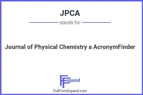 Full form of JPCA