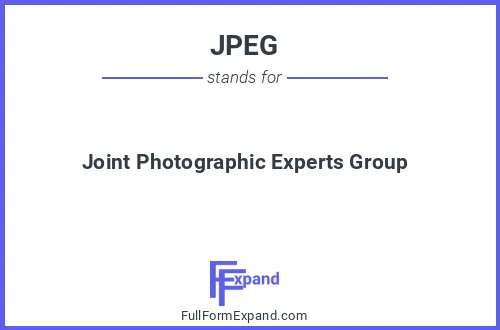 Full form of JPEG
