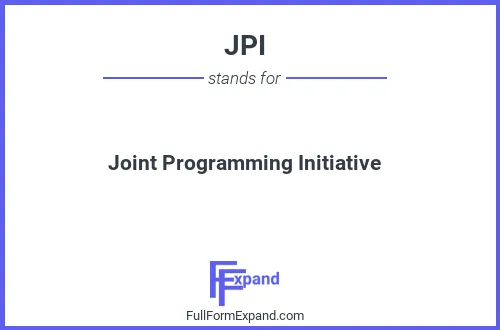 Full form of JPI
