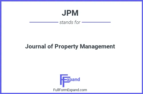 Full form of JPM