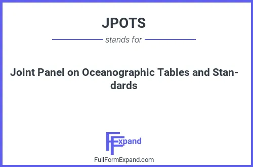 Full form of JPOTS