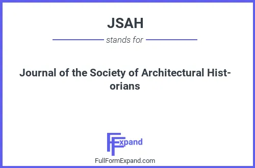 Full form of JSAH