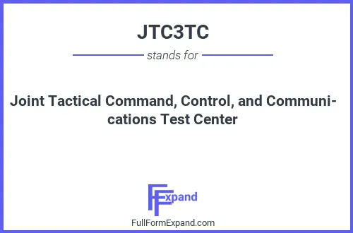 Full form of JTC3TC