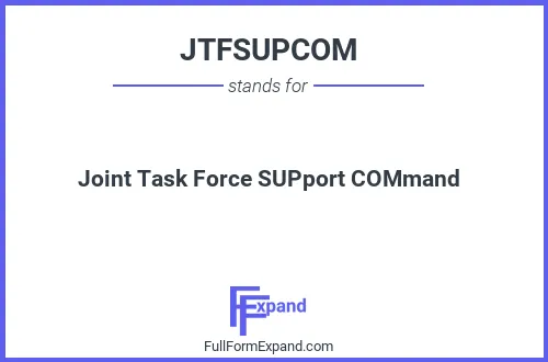 Full form of JTFSUPCOM