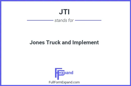 Full form of JTI