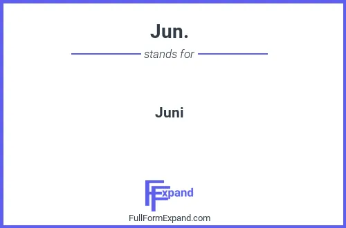Full form of Jun.