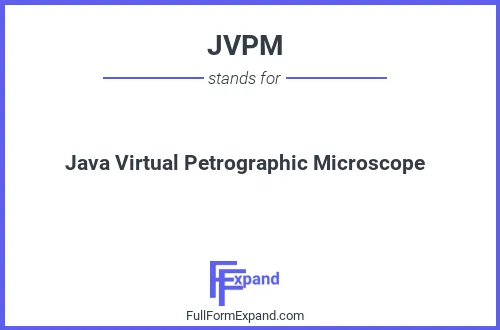Full form of JVPM