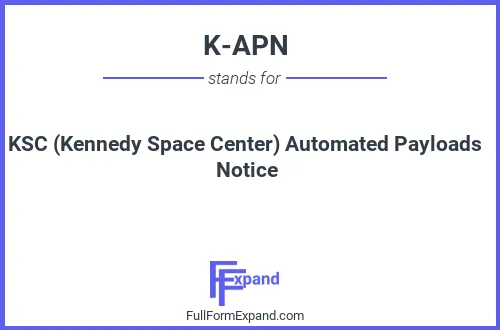 Full form of K-APN
