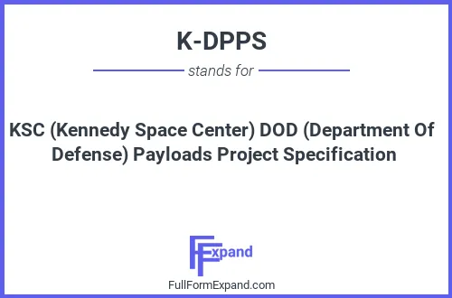 Full form of K-DPPS