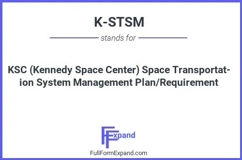 Full form of K-STSM