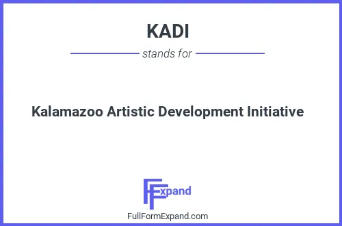 Full form of KADI