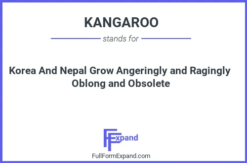 Full form of KANGAROO