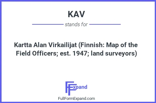 Full form of KAV