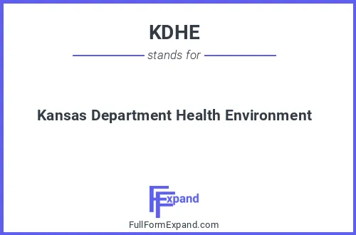 Full form of KDHE