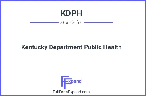 Full form of KDPH
