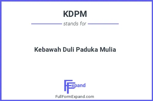 Full form of KDPM