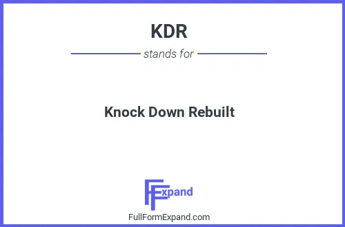 Full form of KDR