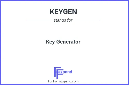 Full form of KEYGEN