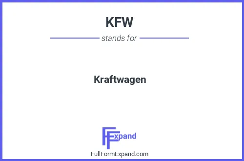 Full form of KFW