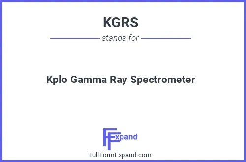 Full form of KGRS