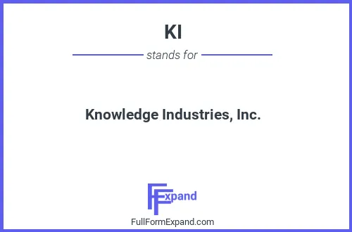 Full form of KI