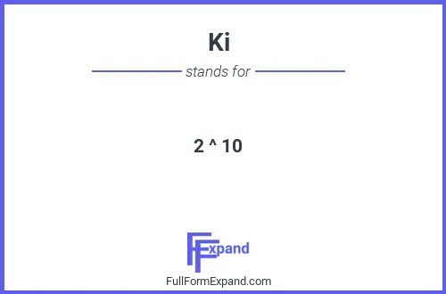 Full form of Ki