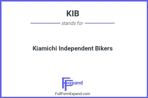 Full form of KIB