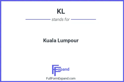 Full form of KL