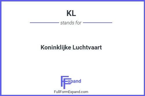 Full form of KL