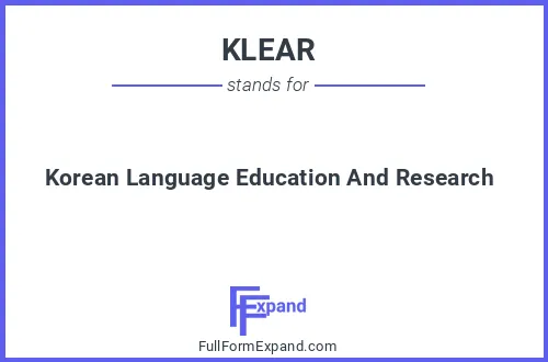 Full form of KLEAR