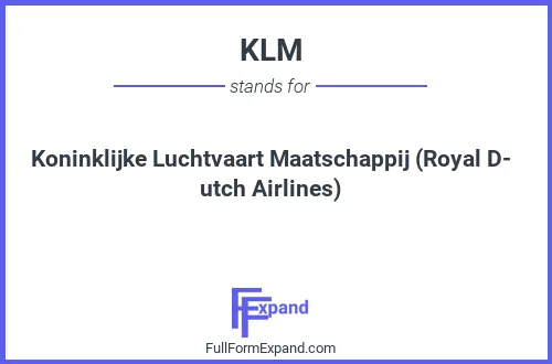 Full form of KLM