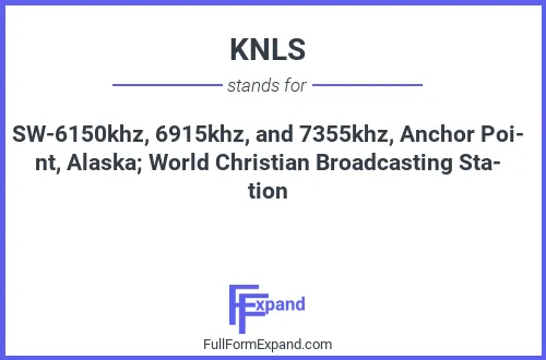 Full form of KNLS