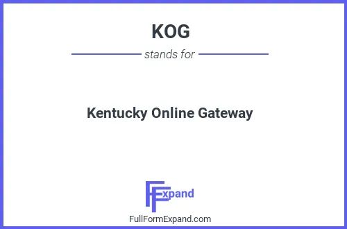 Full form of KOG