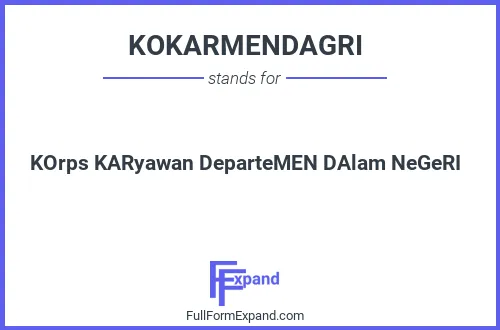 Full form of KOKARMENDAGRI