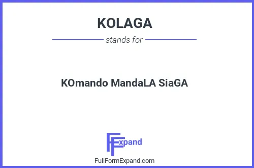 Full form of KOLAGA