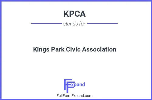 Full form of KPCA