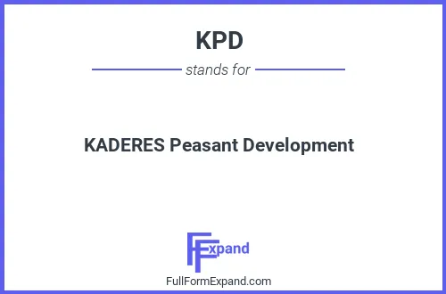 Full form of KPD