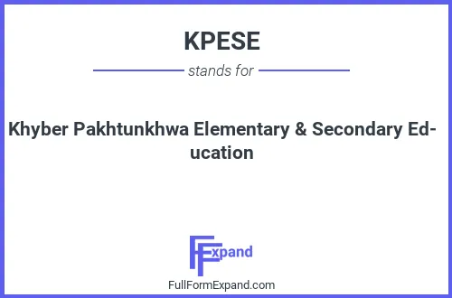 Full form of KPESE
