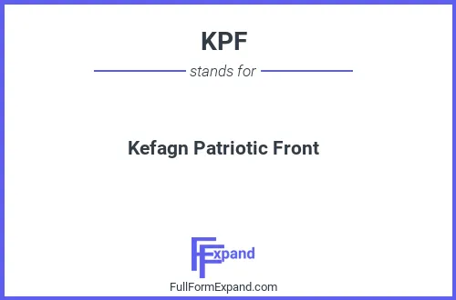Full form of KPF