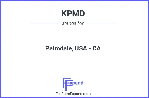 Full form of KPMD