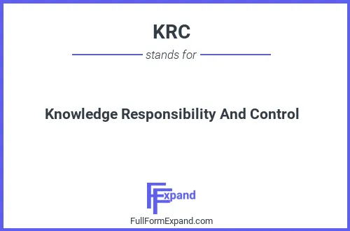 Full form of KRC