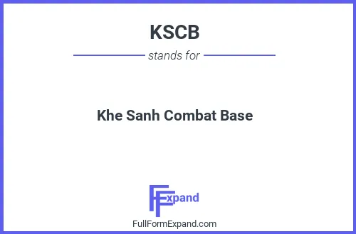 Full form of KSCB