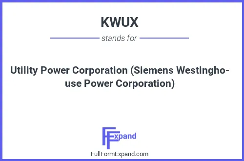 Full form of KWUX