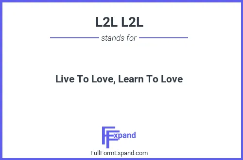 Full form of L2L L2L