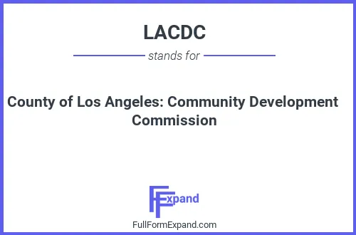 Full form of LACDC