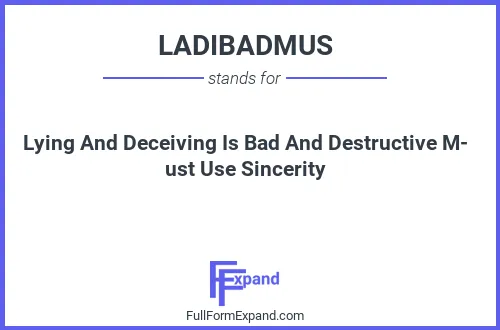 Full form of LADIBADMUS
