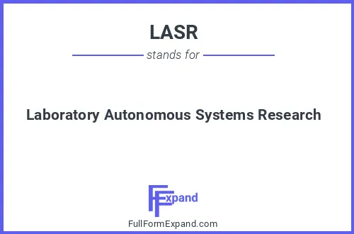 Full form of LASR