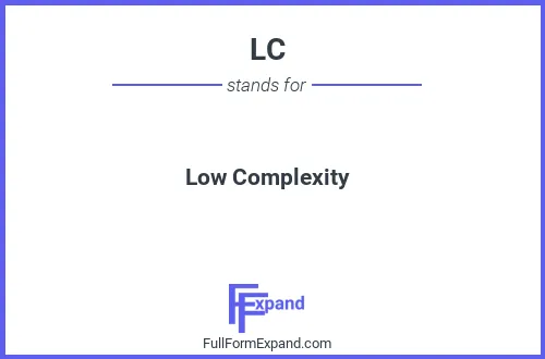 Full form of LC