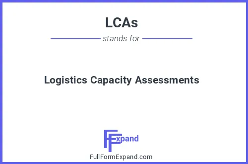 Full form of LCAs