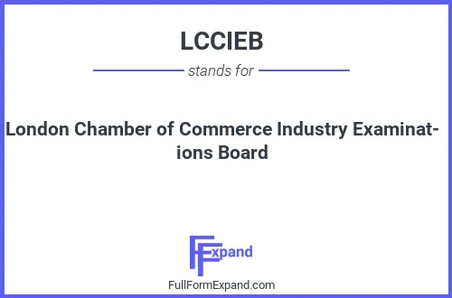 Full form of LCCIEB